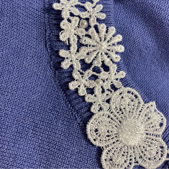 Isaac Mizrahi, cardigan, periwinkle blue, S. - Picture 5 of 6